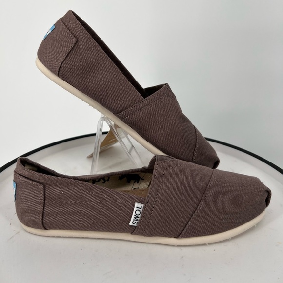 TOMS THE VENICE COLLECTION IN ASH CANVAS CLASSIC ALPARGATA - Picture 1 of 8